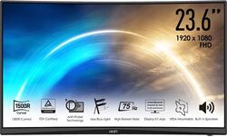 MSI PRO MP242C Curved Monitor 23.6" FHD 1920x1080 VGA HDMI 75Hz Lautsprecher