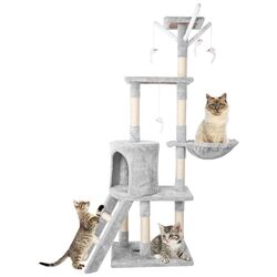 Katzenbaum Kratzbaum Sisal Kletterbaum Katzenkratzbaum Spielbaum XXL für Katzen