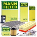 MANN-FILTER INSPEKTIONSPAKET FILTERSATZ B FÜR VW GOLF PLUS 5M 5 1K 1.4 TSI