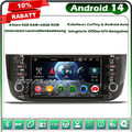 8-Kern DAB+ 4+64GB Android 14 Autoradio GPS Navi CarPlay Fiat Grande Punto Linea