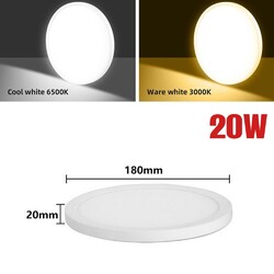 LED Deckenlampe Deckenleuchte Flach Schlafzimmer Wohnzimmer Küche Slim Bright✔12W-72W✔kaltweiß/Warmweiß/Dimmbar✔1-20Stück✔Rund✔Quadr