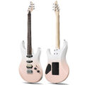 Donner DMT-66 E-Gitarre Rosa + Gigbag Tremolo-Brücke HSS Tonabnehmer Solid Body