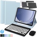 QWERTZ Tastatur Maus für Samsung Galaxy Tab A9+ 11" X210 X216 X218 Schutzhülle