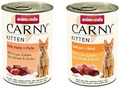 Animonda Katzenfutter Carny Nassfutter für Kitten Mix 2 Sorten 24x400g