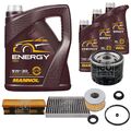 FEBI BILSTEIN Inspektionspaket 8L MANNOL Energy 5W-30 für Renault Kangoo