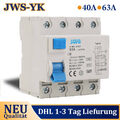 FI Fehlerstromschutzschalter RCD Typ-B Wallbox E-Auto Allstromsensitiv 40A 63A 