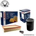 BOSCH Filterset Ölfilter Ölablassschraube Luftfilter für SEAT SKODA VW