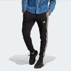Adidas Hose Herren Essentials French Terry Tapered Cuff 3S - (Schwarz/Weiß)