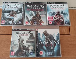 Assassin's Creed PS3 5 Spiele Bundle Assassin's III IV Brotherhood Revelations PAL