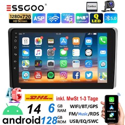 CAM+128GB Android14 Für Audi A3 S3 RS3 2003-2013 Autoradio Carplay GPS Navi WIFI