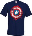 Youth Designz Vintage Captain America Herren T-Shirt Print Hulk Ironman Thor USA