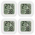 Luftfeuchtigkeitsmesser Thermometer 4 Stück Innen LCD Digital Hygrometer C11