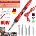 Lötkolben Set 80W Lötstation Einstellbarer Temperatur Lötset Soldering Iron Kit
