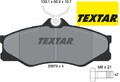 TEXTAR 2097904 Bremsbelagsatz für Scheibenbremse Bremsbelagsatz für VW 