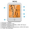 Fortschrittliches elektronisches Innenthermometer Hygrometer mit Komfortanzeige