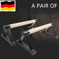 Parallettes Handstand Barren Liegestützgriffe Push-Up bars Fitness Metall  Holz