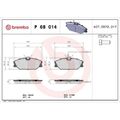 1x Bremsbelagsatz, Scheibenbremse BREMBO P 68 014 passend für RENAULT DAEWOO