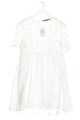 ZARA Sommerkleid Damen Gr. DE 36 wollweiß Casual-Look