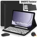 Hülle mit Bluetooth Tastatur Für Samsung Galaxy Tab A9 Plus A8 S9 FE S8 S6 Lite