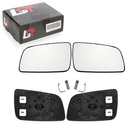2x Außenspiegel Glas beheizt asphärisch konvex links recht für Opel Astra G 98-