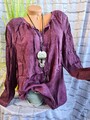 Sheego Bluse Shirt Langarm Damen große Größen Oil Wash Übergröße (988) (1 258)