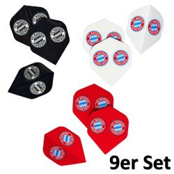 FC Bayern München Steel Dart 3er Set Pfeile oder Dart Flights 9er Set FCB Darts
