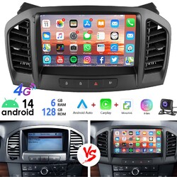 Android 14 Autoradio 128G Apple Carplay Für Opel Insignia 2008-2012 GPS Navi Kam