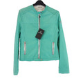Damen Lederjacke Grün MILESTONE Jacke Blouson Leder Lammnappa DE 36 S NP319 Neu