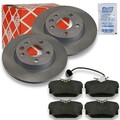 2x FEBI Bremsscheiben Ø280mm + Beläge hinten passend für VW Transporter T4 Bus