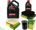 MANN-FILTER Inspektionspaket 6L Motul 8100 X-clean+ 5W-30 für Audi A8 2.8
