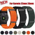Nylon Loop Armband Für Garmin Fenix E 8 7 7X 6 6X Pro 5X 5 Plus 3HR 945 955 965