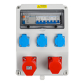 Neu BAUSTROMVERTEILER WANDVERTEILER KOMPLETT VERDRAHTET 230V 32A/16A MIT CEE