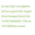 D-LINK DGS-1210-28MP/E 28-Port Layer2 PoE+ Gigabit Smart Managed Switch 24x 10/1