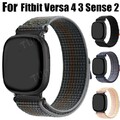 For Fitbit Versa 4/3 / Sense/Sense 2 Sport Nylon Loop Armband Smartwatch Strap