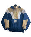 Starter Notre Dame Figthing Irish Zip puffer jacket warm up navy/beige white Siz