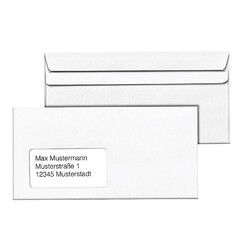Briefumschläge DIN lang mit und ohne Fenster oF selbstklebend sk 22 x 11 cm NEU