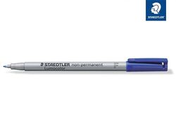STAEDTLER FOLIENSTIFT LUMOCOLOR NON-PERMANENT STIFT F FEIN 0,6 mm BLAU