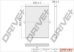 Dr!ve+ Filter, Innenraumluft DP1110.12.0173 passend für NISSAN