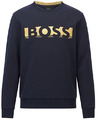 Hugo Boss Salbo 1 Sweatshirt mit Logo-Schriftzug auf der Brust dunkelblau 402