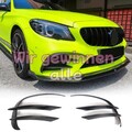für Mercedes W205 C205 A205 C300 19+ Carbon Front Canards Flossen Flaps Splitter