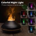 Luftbefeuchter Flamme Aroma Diffuser Diffusor Humidifier 7 LED Licht 130ML NEU