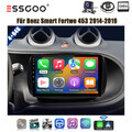 Für Benz Smart Fortwo 453 14-19 Autoradio Cam Android13 Carplay 4+64G GPS Nav BT