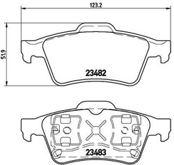 BREMBO Bremsbelagsatz, Scheibenbremse P 59 044 für RENAULT NISSAN