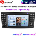 Für Mercedes Benz E-Klasse W211 CLS C219 Autoradio Carplay Android13 GPS NAVI BT