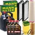 MANN INSPEKTIONSPAKET+8L MOTUL EFE 5W30 ÖL passend für BMW X5 E70 X6 E72 3.0/30d