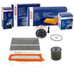 BOSCH FILTER INSPEKTIONSPAKET passend für 1.5dci DACIA DUSTER RENAULT CLIO 4
