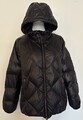 COMMA  Damen Daunen Jacke Daunen Jacke Mit Kapuze schwarz Fischgrätmuster  Gr.40