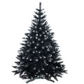 Künstlicher Weihnachtsbaum Tannenbaum weiß schwarz mit Ständer Größe 120-290cm