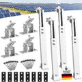 Solarmodul Halterung Aufständerung Balkonkraftwerk Flachdach PV - 2 PANEELE SET