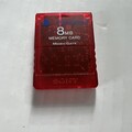 Original Sony PlayStation 2 Memory Card Speicherkarte 8MB Rot-Transparent PS2